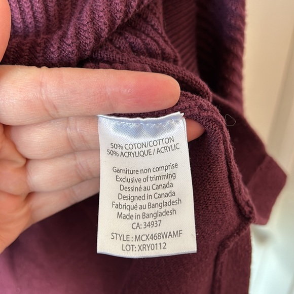 Max Cocos burgundy tunic sweater - Picture 6 of 6